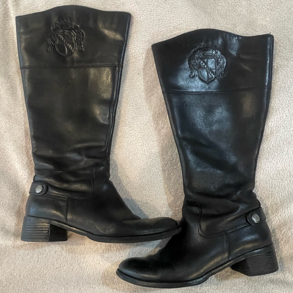 Knee high Franco Sarto black boots